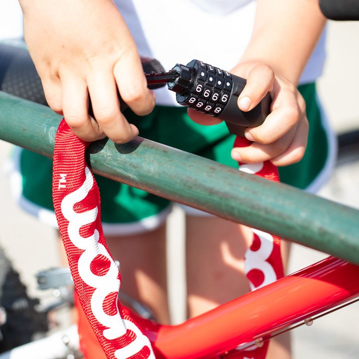 rotes woom Fahrradschloss - Lokki